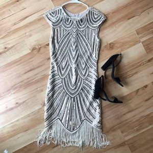 SALE! Gold 1920’s inspired cocktail/holiday dress!